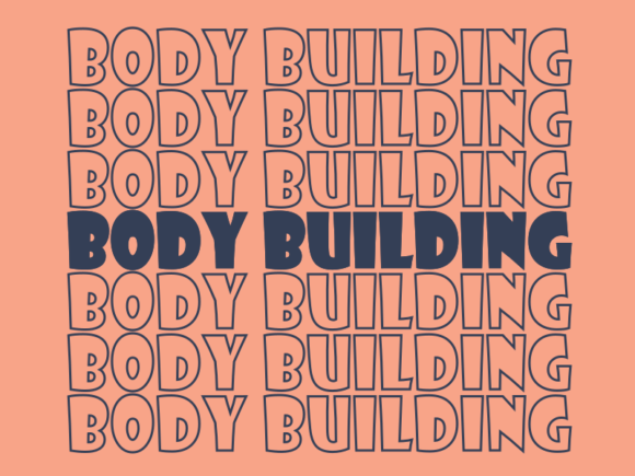 Body Building SVG Cut File