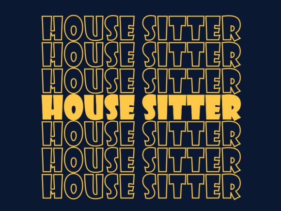 House Sitter SVG Cut File