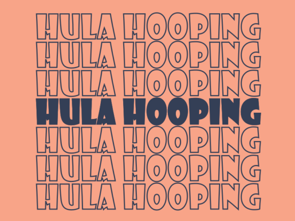 Hula Hooping SVG Cut File