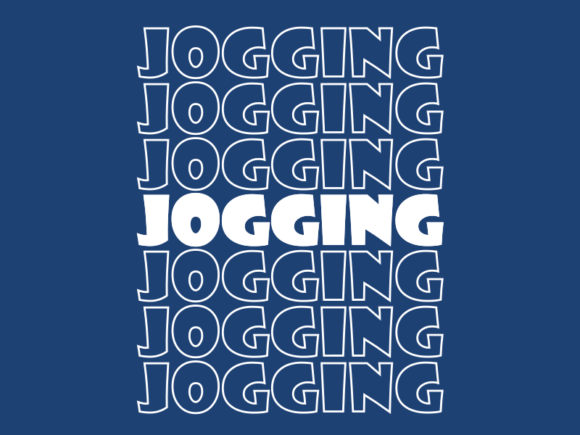 Jogging SVG Cut File