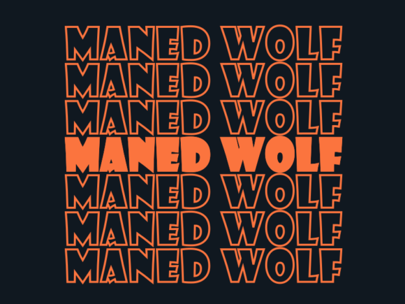 Maned Wolf SVG Cut File