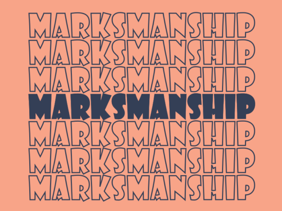 Marksmanship SVG Cut File: Precision Design for Strategic Craft and Brand Execution
